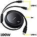 Bright Mirror Series Cavo Usb-c Retrattile - 2 X Usb-c 100w 1m - Nero - Foto miniatura 3