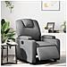 Poltrona Reclinabile Elettrica Grigia in Similpelle - Foto miniatura 2