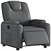 Poltrona Reclinabile Elettrica Grigia in Similpelle - Foto miniatura 3