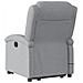 Poltrona Alzapersona Massaggi Elettrica Grigio Chiaro Tessuto - Foto miniatura 5