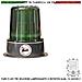 Segnale Verde 9 Led Su 3 Steli Funzioni Luce Fissa Lampeggiante O Rotante Alimentazione 12/24/230 V Montaggio A Palo O - Foto miniatura 1