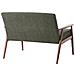 Divano 2 Posti Esrum Tessuto Marrone Scuro /verde - Foto miniatura 4