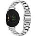 Cinturino In Acciaio Inossidabile A Tre Perle Compatibile Con Garmin Lily 2 - 14mm Silver - Foto miniatura 2