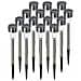 Luci Solari Da Giardino In Acciaio Inox 4.5cm Luce Bianca (confezione Da 10) - Illuminazione Esterna Per Giardino E Paesaggio - Foto miniatura 3