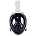 Maschera Da Snorkeling Integrale L /xl: Vista Panoramica 180°, Anti-appannamento, Silicone Liquido White+black - Foto miniatura 1