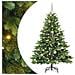 Albero di Natale artificiale con 150 LED Verde 150 cm PE e PVC - Foto miniatura 1
