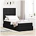 Letto con contenitore e materasso Nero 100 x 200 cm Poliestere - Foto miniatura 2