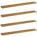 Scaffale da parete con lo scaffale 4 pcs Marrone 100 x 9 x 3 cm - Foto miniatura 1