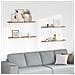 Scaffale da parete con lo scaffale 4 pcs Marrone 100 x 9 x 3 cm - Foto miniatura 2