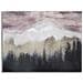 Dipinto Su Tela Pink Mountain Astratto Rosa, Bianco E Nero 80x60 Cm - Foto miniatura 1