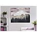 Dipinto Su Tela Pink Mountain Astratto Rosa, Bianco E Nero 80x60 Cm - Foto miniatura 5