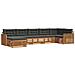 Set divani 7 pcs Naturale e Antracite Legno di Acacia Massello - Foto miniatura 1