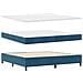 Letto a molle con materasso Blu 100 x 200 cm Velluto - Foto miniatura 5