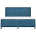 Letto a molle con materasso Blu 100 x 200 cm Velluto - Foto miniatura 7