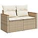 Set di divani 8 pz Beige e Bianco Crema - Foto miniatura 4