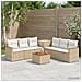 Set di divani 8 pz Beige e Bianco Crema - Foto miniatura 7