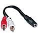 ICOC 020-NC-15 - Cavo Stereo Jack 3.5 mm F a 2 x RCA M 0,20 mt - Foto miniatura 2