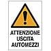 Cartello In Polionda Attenzione Uscita Automezzi 40x30 Cm - Foto miniatura 1
