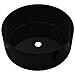 Lavandino Tondo In Ceramica Nero 40 X 15 Cm - Foto miniatura 6