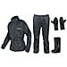 Antipioggia Completo Impermeabile Tuta Copri Guanto Copri Stivale Moto Nero M - Foto miniatura 1