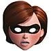 Maschera In Cartone Elastigirl De Gli Incredibili Adulto - Foto miniatura 1