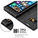 Custodia Compatibile Con Nokia Lumia 929 / 930 In Nero Di Notte - Coperchio Protettiva Con Chiusura Magnetica, Funzione Stand E Tasca Per Le Carte - Foto miniatura 4