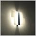 Novità! Applique Cromo Per Salotto - Metallo E Vetro - Massimo Sl. 0187 Lampada A Muro Quadrata, Stile Classico, A 2 Luci Led E-27 *** Lampade - I Prezzi Più Bassi Su Amazon! - Foto miniatura 12