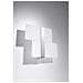 Novità! Applique Cromo Per Salotto - Metallo E Vetro - Massimo Sl. 0187 Lampada A Muro Quadrata, Stile Classico, A 2 Luci Led E-27 *** Lampade - I Prezzi Più Bassi Su Amazon! - Foto miniatura 2