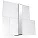 Novità! Applique Cromo Per Salotto - Metallo E Vetro - Massimo Sl. 0187 Lampada A Muro Quadrata, Stile Classico, A 2 Luci Led E-27 *** Lampade - I Prezzi Più Bassi Su Amazon! - Foto miniatura 4