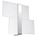 Novità! Applique Cromo Per Salotto - Metallo E Vetro - Massimo Sl. 0187 Lampada A Muro Quadrata, Stile Classico, A 2 Luci Led E-27 *** Lampade - I Prezzi Più Bassi Su Amazon! - Foto miniatura 8