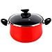 Praga Batteria Da Cucina Induzione 8 Pezzi Set Pentole Antiaderente Coperchi Di Vetro - Foto miniatura 3