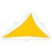 Vela Parasole 160 g / m² Gialla 3x4x5 m in HDPE - Foto miniatura 4