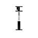 10080250 86" Portable flat panel floor stand Alluminio, Nero base da pavimento per tv a schermo piatto - Foto miniatura 7