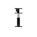 10080250 86" Portable flat panel floor stand Alluminio, Nero base da pavimento per tv a schermo piatto - Foto miniatura 4