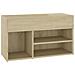 Panca Portascarpe Rovere Sonoma 103x30x54,5 cm in Truciolato - Foto miniatura 1
