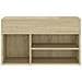 Panca Portascarpe Rovere Sonoma 103x30x54,5 cm in Truciolato - Foto miniatura 7