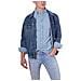 Uomo - Camicia Slim Fit In Chambray Azzurro - Foto miniatura 2