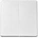 Pulsante Per Interruttore Doppio 82 8200026 Bianco Pvc - Foto miniatura 1