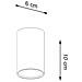 Applique Da Soffitto In Metallo Lagos 10 Bianco 100xø60 Mm Metallo - Foto miniatura 12