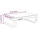 Supporto Per Monitor Nero 37x28x11,5 Cm - Foto miniatura 7