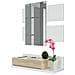 Ricevitore Telma Con 1 Cassetto E Specchio Colore Bianco /rovere, Mobile Ingresso, 75 Cm (larghezza) 29 Cm (profondità) 116 Cm (altezza) - Foto miniatura 1