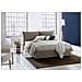 Letto Matrimoniale Antonia, Letto Contenitore Con Rivestimento In Tessuto, 100% Made In Italy, Apertura Frontale, Adatto Per Materasso Cm 160x200, Tortora - Foto miniatura 1
