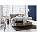 Letto Matrimoniale Antonia, Letto Contenitore Con Rivestimento In Tessuto, 100% Made In Italy, Apertura Frontale, Adatto Per Materasso Cm 160x200, Tortora - Foto miniatura 2