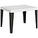 Tavolo Allungabile 80x120/204 Cm Flame Telaio Antracite - Bianco Frassino - Foto miniatura 1