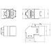 Accoppiatore Rj45 F /f 90 Cat. 6a Schermato - Foto miniatura 2