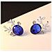 Orecchini In Argento Con Renna Per Natale - Blu - Foto miniatura 2