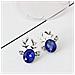 Orecchini In Argento Con Renna Per Natale - Blu - Foto miniatura 3