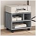 Supporto Per Stampante Con Ruote Grigio Sonoma 41x32x34,5 Cm - Foto miniatura 1