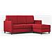 Divano Karay 3 Posti (tre Sedute Da 60cm) + Pouf Misure Esterne L. 198 P. 155 Colore Rosso - Foto miniatura 4