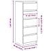 Credenza con Cassetti Bianco 37,5x35x99 cm in Legno Multistrato - Foto miniatura 7